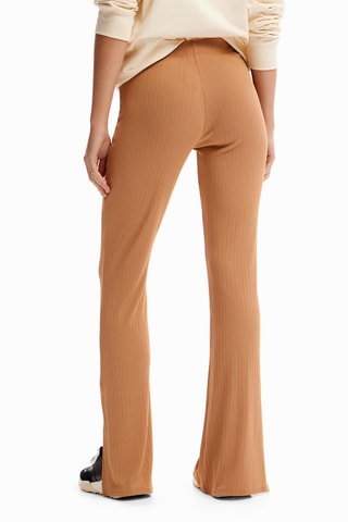 Pantalon wide legs - Marron