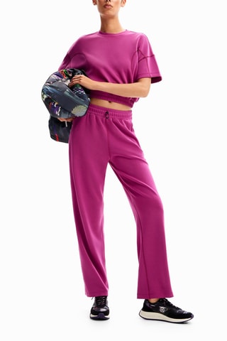 Pantalon wide legs - Rose