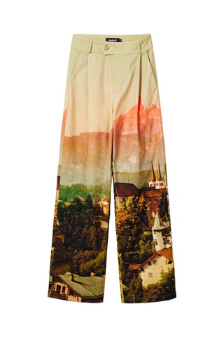 Pantalon wide legs - Beige