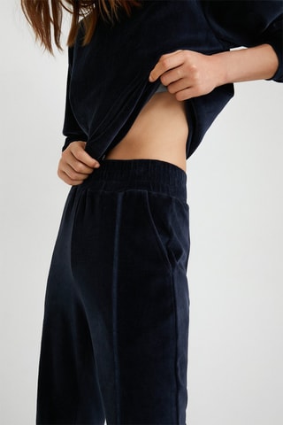 Pantalon droit Bleu marine