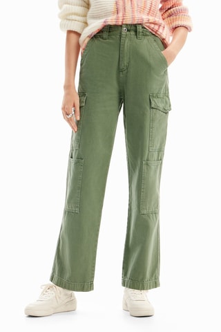 Pantalon cargo - Vert