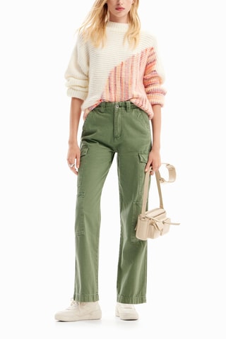 Pantalon cargo - Vert