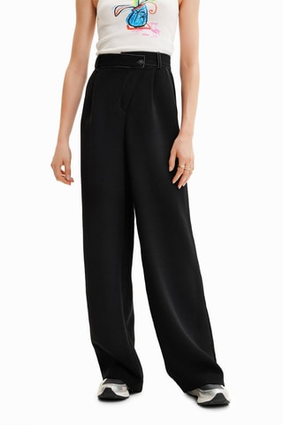 Pantalon wide legs - Noir