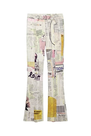 Pantalon flare - Blanc