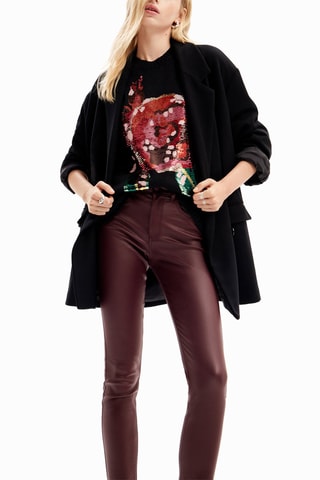 Pantalon slim - Bordeaux