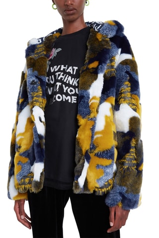 Manteau à capuche Moutarde