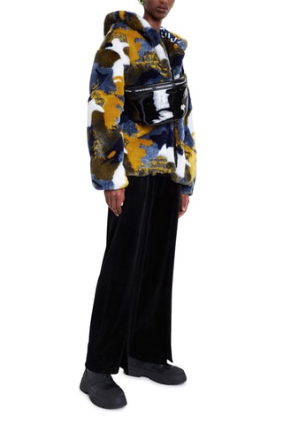 Manteau à capuche Moutarde