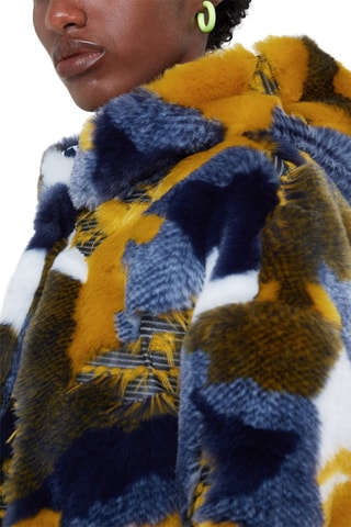 Manteau à capuche Moutarde