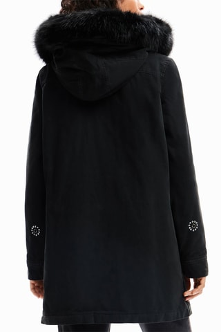 Manteau à capuche - Noir