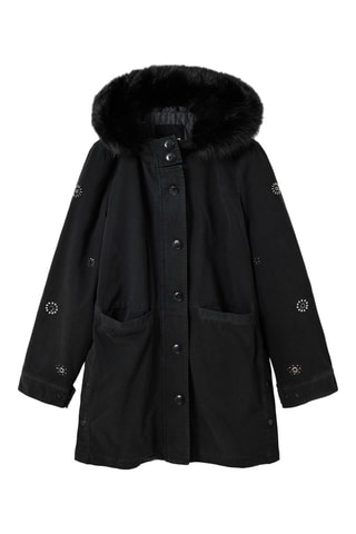 Manteau à capuche - Noir