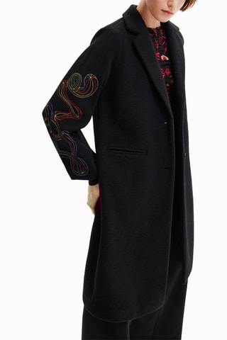 Manteau en laine - Noir