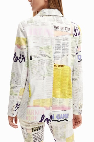 Blazer regular - Blanc