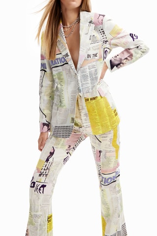 Blazer regular - Blanc