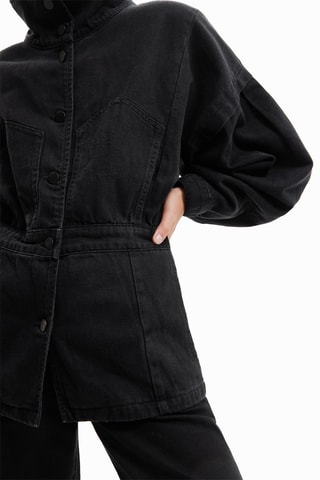 Veste en jean Noir