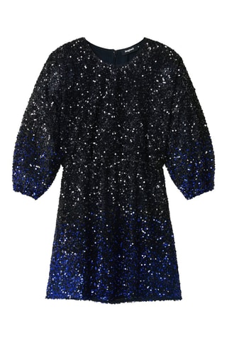 Robe à sequins Noir et bleu