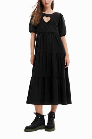 Robe midi Noir