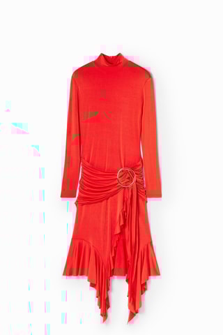 Robe asymétrique - Rouge