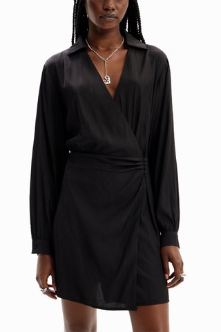 Robe portefeuille - Noir