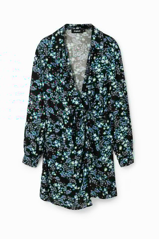 Robe portefeuille - Noir