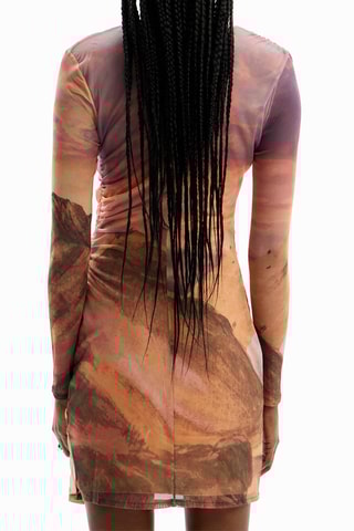 Robe fourreau slim - Marron