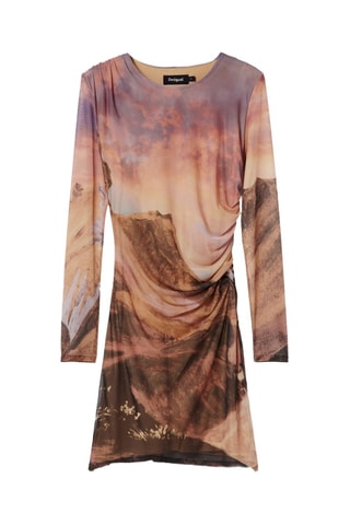 Robe fourreau slim - Marron