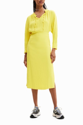Robe droite Jaune