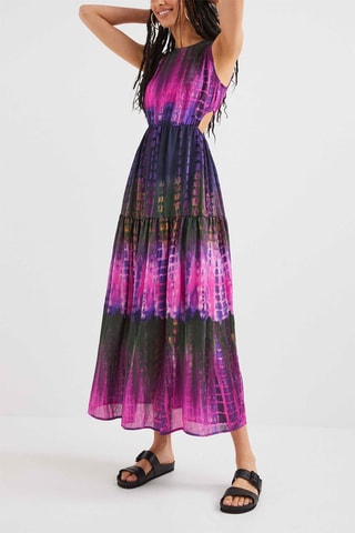 Robe longue Rose et violet