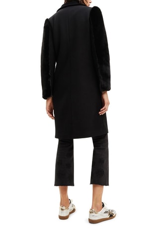 Manteau en laine Noir