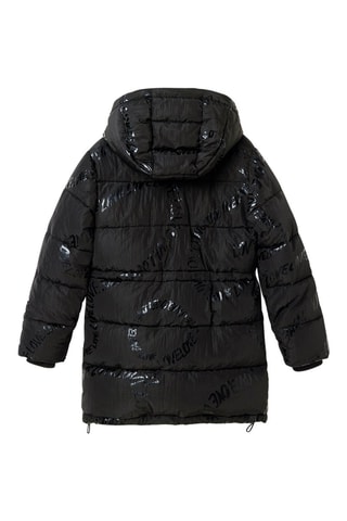 Doudoune à capuche Noir