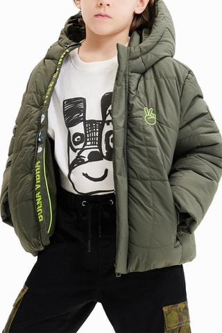 Doudoune à capuche - Vert