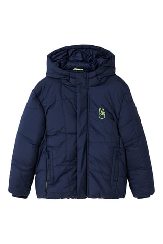 Doudoune à capuche - Bleu