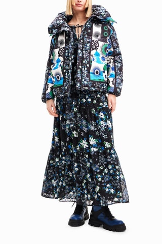 Doudoune à capuche - Noir