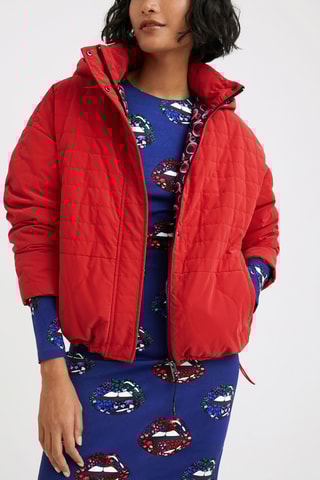 Doudoune à capuche Rouge