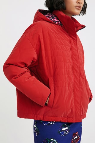 Doudoune à capuche Rouge