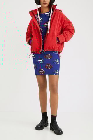 Doudoune à capuche Rouge