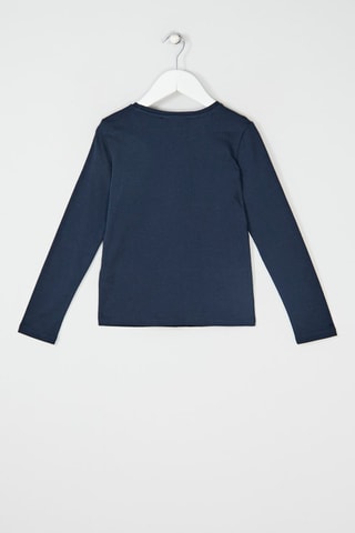 T-shirt à manches longues Bleu marine