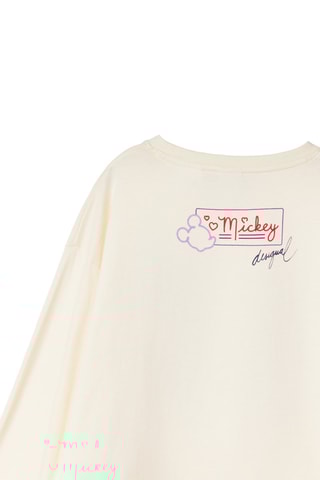 T-shirt Mickey Disney - Crème