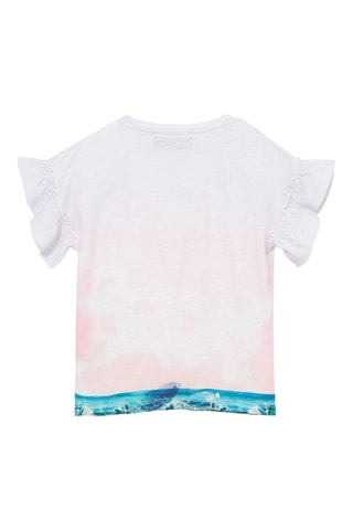 T-shirt Blanc et rose