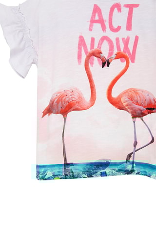 T-shirt Blanc et rose