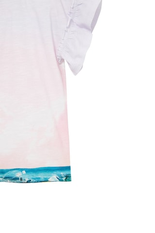 T-shirt Blanc et rose