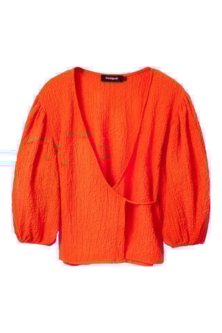 Blouse portefeuille - Orange