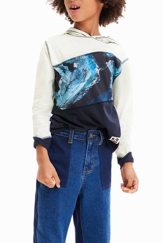 Sweat à capuche - Blanc