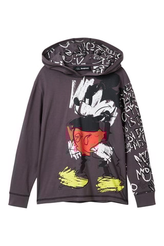 Sweat à capuche Mickey Disney - Gris