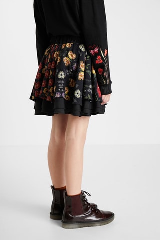 Jupe patineuse Noir et rouge