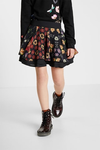 Jupe patineuse Noir et rouge