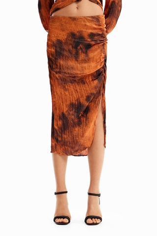 Jupe fourreau - Orange