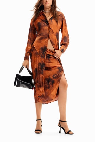 Jupe fourreau - Orange