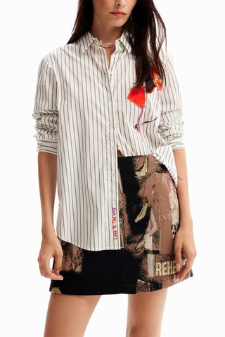 Jupe droite - Marron