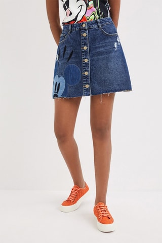 Jupe en jean Mickey Disney évasion Bleu
