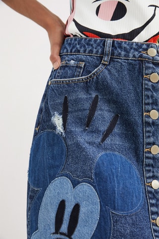 Jupe en jean Mickey Disney évasion Bleu